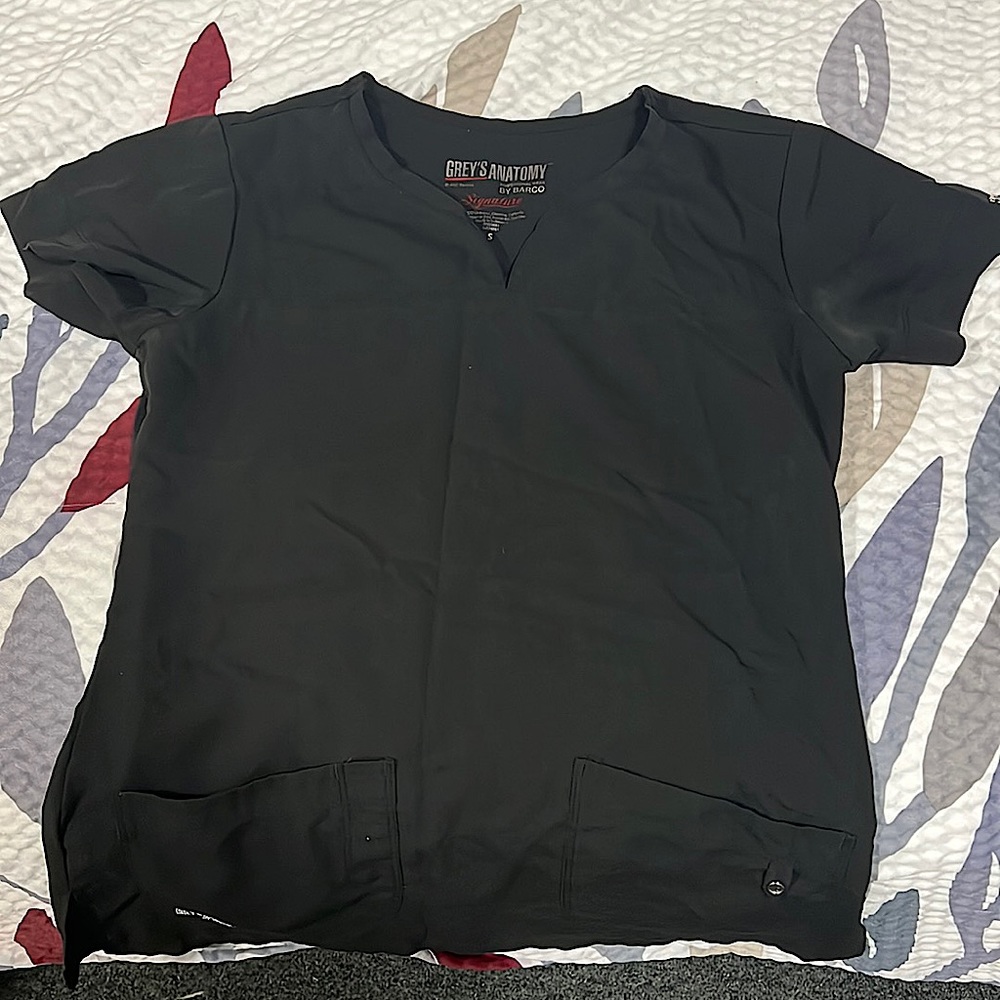 Small Black Scrub Top